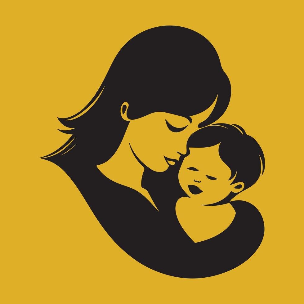 Icon of woman holding a child