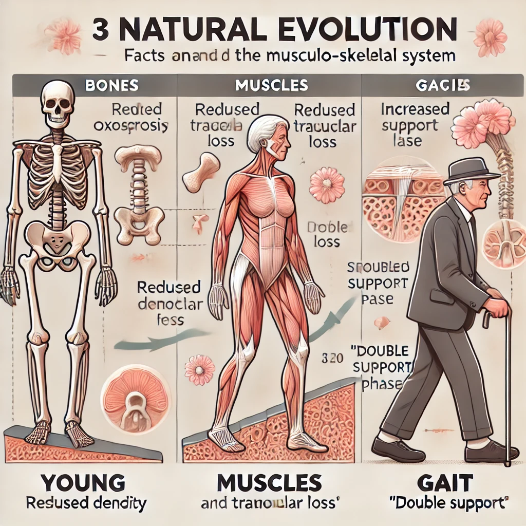 3 Natural Evolution facts of Ageing and the Musculo-skeletal System