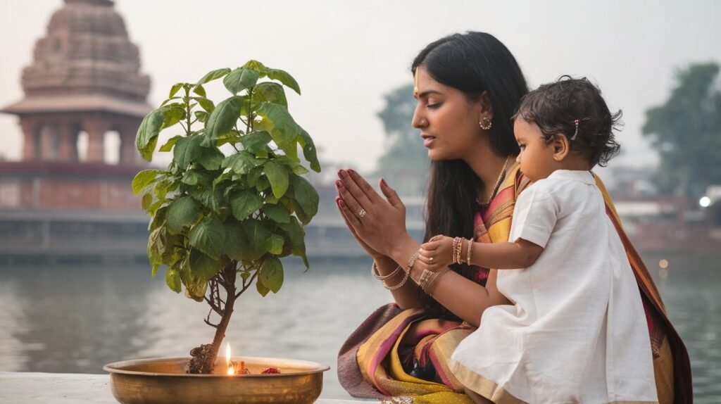 Indian women doing pooja