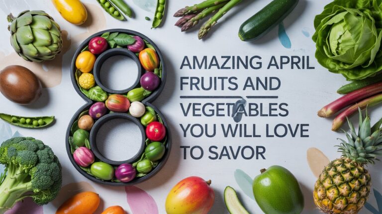 8 amazing fruits and vegetables for April