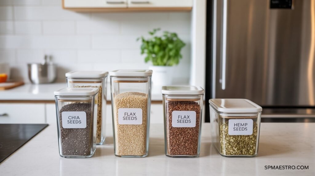 A weekly meal prep setup seeds you should eat
