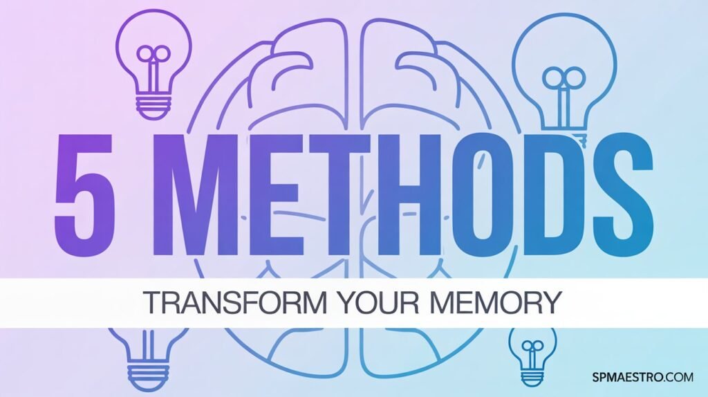 5 Methods to transform your memory - memory techniques